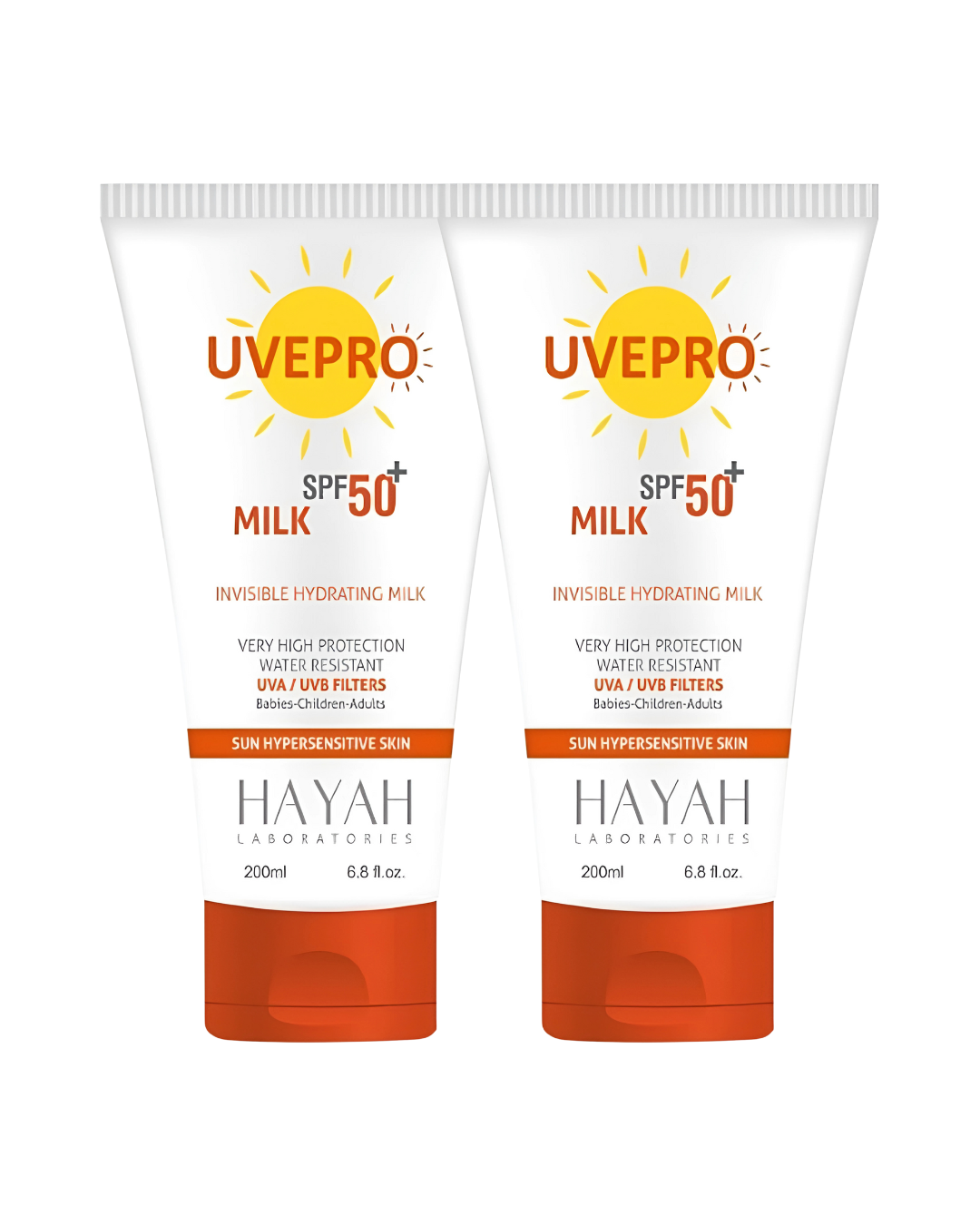 Hayah Laboratories Sunscreen UVE Pro Milk SPF+50 200ML (1+1)