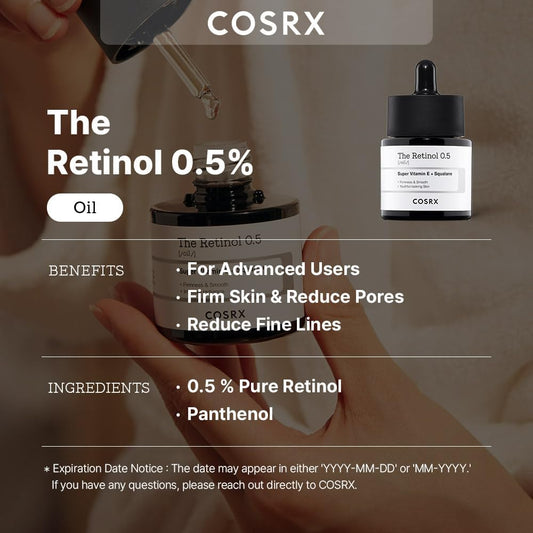 COSRX The Retinol 0.5 Oil – 20ml