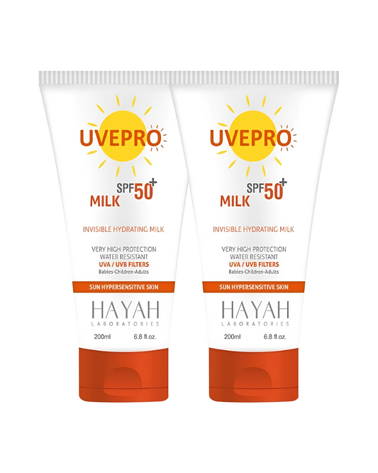 Hayah Laboratories Sunscreen UVE Pro Milk SPF+50 200ML (1+1)